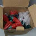 Dazzle Bright C9 Christmas Lights Outdoor, 50 LED 33 FT Waterproof Green Wire String Lights, Indoor Outdoor Fairy Light for Christmas Tree Xmas Yard Party Wedding House Decorations 