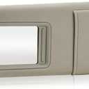 Beige Driver Left Side Sun Visor Replacement Compatible with 2007 2008 2009 2010 2011 Toyota Camry Without Sunroof Replace 74320-06780-B0, 74320-33B81-B0