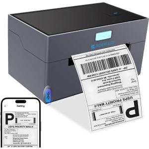 Thermal Shipping Label Printer, 4x6 Bluetooth Shipping Printer for Small Business, Compatible with Windows, Mac, iOS, Android, for Amazon, Ebay, Shopify, UPS, USPS, FedEx
