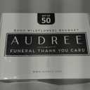 50 Pcs Funeral Thank You Cards with Envelopes Message Inside and Matching Stickers - Bulk 46 Watercolor Boho Wildflower Bereavement Thank You Cards for Funeral - Sympathy Thank You with Message Card