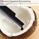 Efficiency Electric Coconut Grater Machine - Handheld with Powerful Motor, Stainless Steel Blades, and Wireless Design for Easy Coconut and Fish Scales Processing