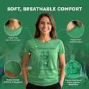 Womens St Patricks Day Shirt Green Glitter Heart Tee, Festive Irish Outfit, Soft Cotton Black Shamrock T Shirt for Women (Gray, M)