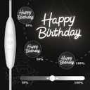 Happy Birthday Neon Sign with Dimmable, Birthday LED Neon Light for Wall Decor, LED Up Light with USB Powered for All Birthday Party Decoration, Backdrop Wall (White)