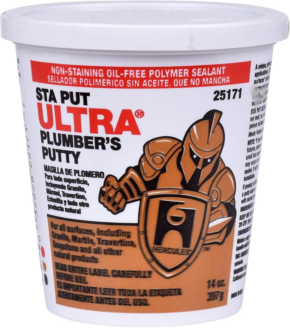 Oatey 25171 Sta Put Ultra Plumbers Putty, 14 oz Size