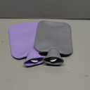 Amylove 3 Pcs Mini Hot Water Bottle for Hot & Cold Compress with Cover 320ml Silicone Microwave Heating Bottles Small Water Bag for Travel Holiday Gift(Beige, Green, Blue,Heart Print)