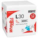 WypAll GeneralClean L30 Cloths Heavy Duty Cleaning Wipes (05812), Quarterfold, Strong and Soft Bulk Paper Wipers, White (12 Packs of 90 Sheets, 1,080 Sheet Total)