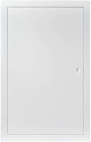 HVAC OV 12 x 20 Inch White Rectangular Metal Plumbing Access Panel - Indoor Wall Access Door for HVAC, Wall, Ceiling, and Drywall with Panel - Opening Box Door Cover - Easy to Install