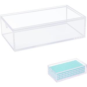 Empty Acrylic Mahjong Case only for 1.2"0.9"0.5" (30mm22mm12mm) American Mahjong Tiles, Transparent Display Box for 160 Tiles Only (Case Only)