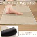 YIHOUSE Beige Bathroom Rug Sets 4 Piece, Absorbent Bath Mat for Bathroom Non Slip Washable, Bathroom Mat Quick Dry, Thin Bath Rug Set for Toilet and Floor