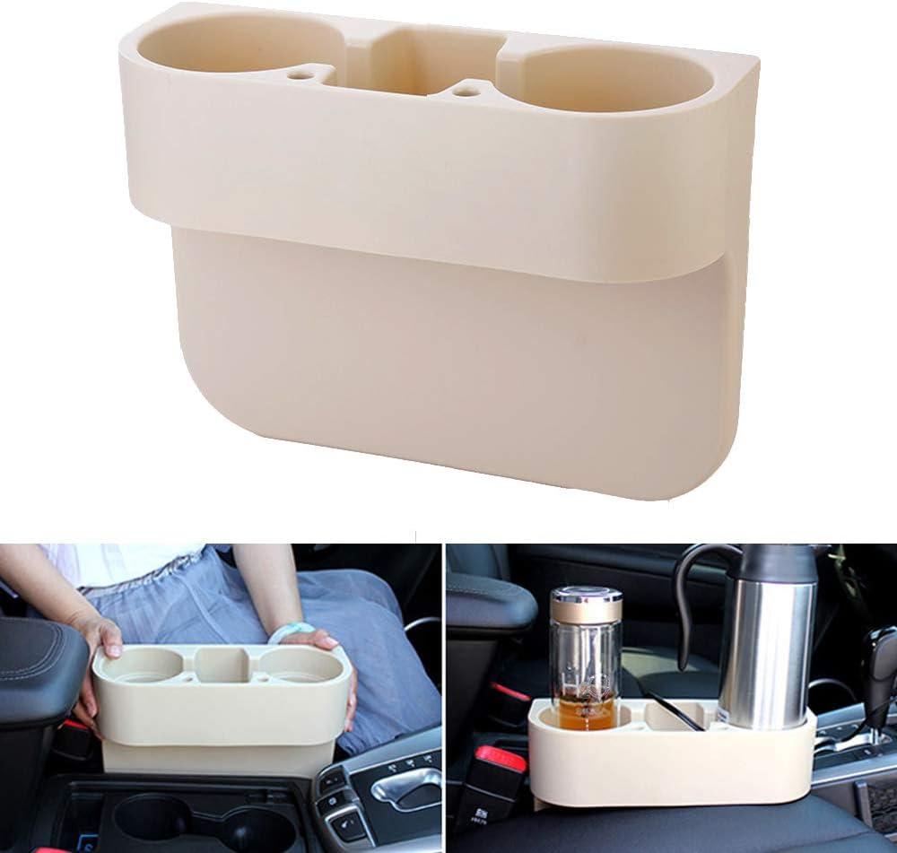 Heart Horse Car Gap Filler, Console Side Pocket, Car Seat Pocket Organizer for Cellphones Wallet Coin Key and Cup Holder Suitable Beige (1 Pack)
