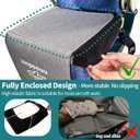 Toddler Airplane Bed for Toddler with Tray Cover Can Turn into Bag, Toddler Airplane Seat Extender for Kids, Baby Airplane Bed Baby Travel Essentials for Flying, Toddler Travel Bed