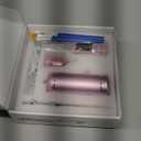 Airbrush Kit with Compressor - 48PSI High-Pressure, Non-Clogging Air Brush Set Cordless Rechargeable with 0.3mm Nozzle and Cleaning Brush for Nail Art, Makeup, Painting, and Cake Decorating (Pink)