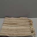 DII Farmhouse Braided Stripe Table Runner Collection, 15x72 (15x77, Fringe Included), Stone