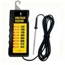 Electric Fence Tester & Voltage Detector 2000V-12,000V Wide Range with 8 Neon Lights Fault Finder Ultra-Portable ABS Body for Livestock Fence Agriculture Garden Security & Farm Equipment (yellow)