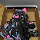 Adjustable Inline Skates for Girls and Boys, Roller Skates with All Light Up Wheels Size: Medium - Big Kid