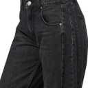 AEROPOSTALE Women's Baggy Barrel Jean (00, Black)