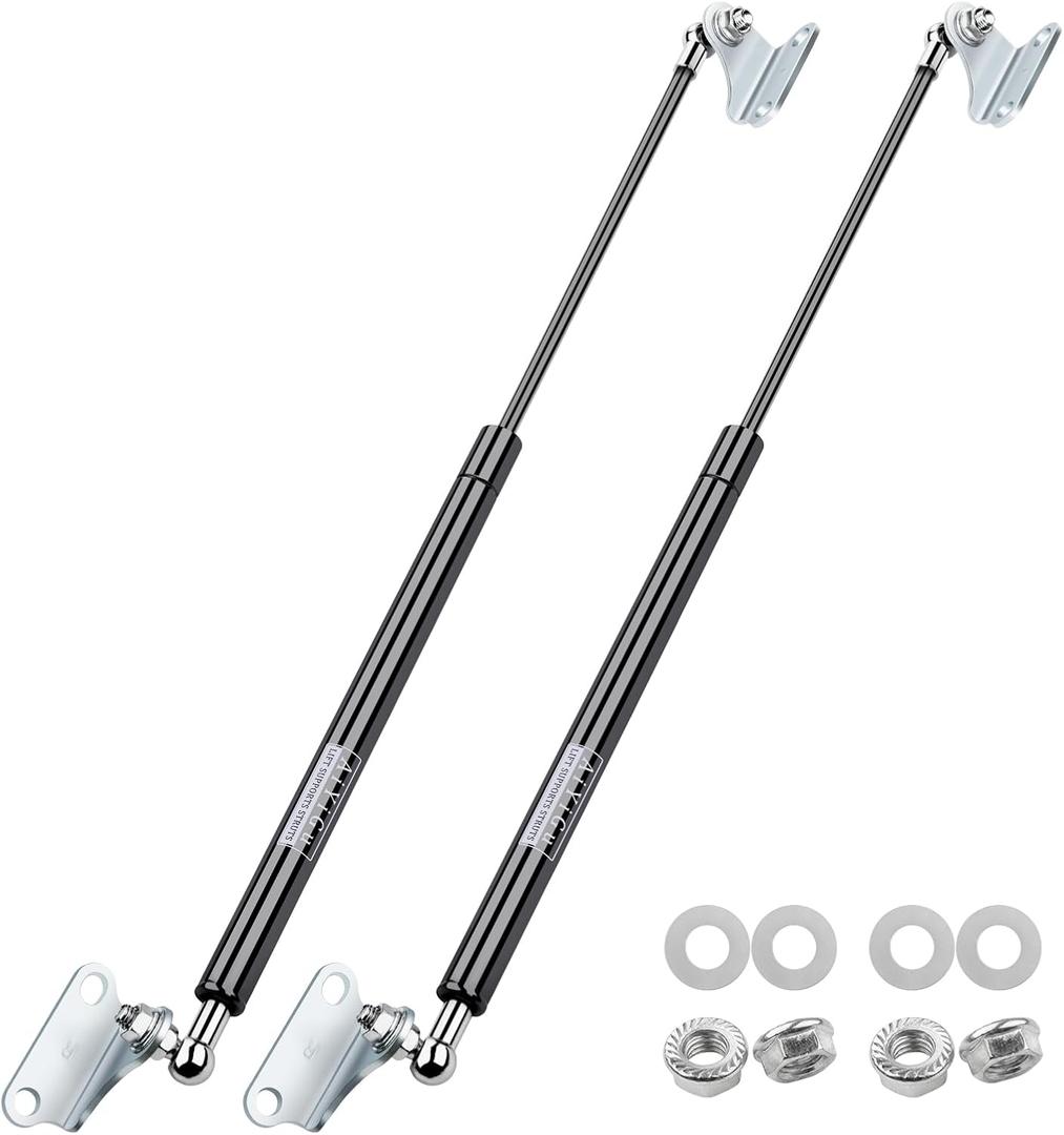 20 Inch 100LB/445N Gas Shock Strut Spring Lift Support for Heavy Hydraulic lid RV Bed Kit DIY Truck Canopy Window Cabinet Door Tool Box Basement Boat Hatch Mattress