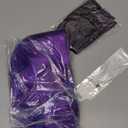 3 Pcs Halloween Costume Accessory Set Includes 16 Inch Purple Wig, Green Heart Necklace, Heart Cutout Punk Gloves for Women Adults Halloween Cosplay Party