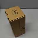 Pandaloo Glass Cups With Lids and Straws -20 Fl Oz- Perfect Size Iced Coffee Cup - Smoothie Cup With Bamboo Lid and On the go Lid - Glass Tumbler With Straw (1 Count (Pack of 1), Coral)