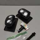 MOFOYEAH 2 Pack Solar Spot Lights Outdoor Waterproof IP68, Super Bright LED Landscape Lighting with 9 Colors 3 Brightness Fixable Colors for Yard Pathway Garden House Lawn