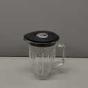 Anbige Replacement parts Round Glass Jar with lid, Compatible with Hamilton Beach Blenders (6 cup)