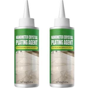 Wunhunew 2 PCS Marble Nano Crystal Plating Agent, Stone Crystal Plating Agent for Permanent Hold & Shine Effect Fast Drying (10.92 floz)