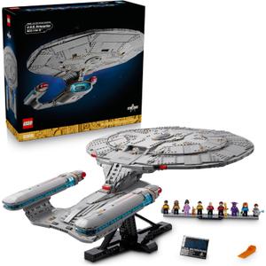 LEGO Icons Star Trek: U.S.S. Enterprise NCC-1701-D Collectible Building Sets for Adults - Room or Office Decor for Men & Women, Ages 18+ - Star Trek Gifts for Fans - 10356