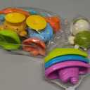 Baby Bath Toys Toddlers 1-3 Bear Kids Bath Tub Toys with 2 Turtle Swimming Wind up Water Toys & 3 Floating Boat Bathtub Toys for Infants Boys Girls 18+ Months Gifts Box Set