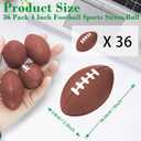 Oleitodh 36 Pcs Mini Football Sports Stress Ball Bulk 4 inch Mini Foam Sports Ball Kids Adults Football Sports Party Favor Ball Small Relaxable Balls for School Carnival Reward Party Bag Gift Fillers