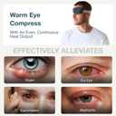 MyHalos Heated Eye Compress & Stye Eye Treatment for Dry Eyes - Washable Warm Style Compress -Reversible Moist Heat Eye Mask for Blepharitis & MGD - Eye Stye Heat Compress - Stye Treatment Patch