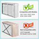 213 Replacement Filter Compatible with AprilAire Whole House Air Purifier | Model 1210 1620 2210 2216 3210 4200, Replacements for Merv 13 Whole House Furnace Filters 20x25x4, 2-Pack