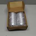 100 Count 90mm/3.5inch Dome Lids, Clear Pet Lids for Plastic Cup Disposable Cover for Cold Brew, Coffee, Beer, Cocktail, Wine or Beverage Cups