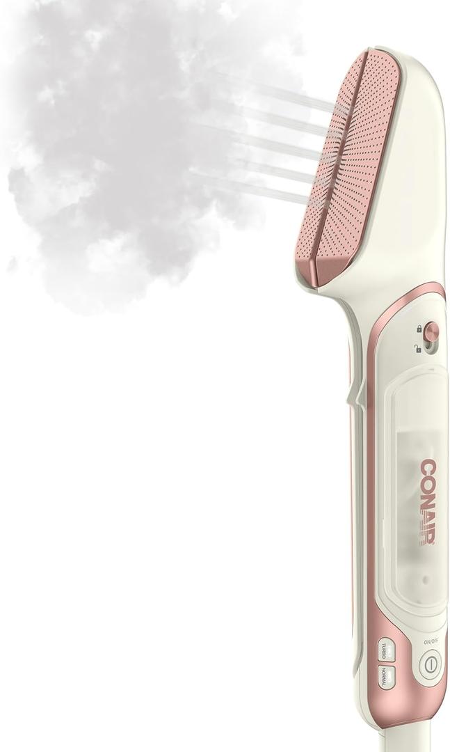 Conair Steam Stylist | Press Iron & Steamer - Great for Home, Office, or Travel | 3-in-1 Steam Iron for Quick Wrinkle Removal | Dry Cleaner-Quality Creasing and Pressing Made Easy, One Size, White 