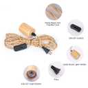 Arturesthome Wood Pendant Light Cord Kit with Switch, 9.8FT Vintage Industrial Hanging Light Plug in Lamp Cord with Twisted Nylon Rope Lights Socket E26 E27 for Farmhouse Lamp Cable Retro DIY