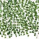 Fake Vines for Room Decor(12 Pack 84 Feet) Aesthetic Artificial Plant Ivy Leaves Hanging Greenery Garlands for Home Bedroom Wall Wedding Christmas Party Office Patio Outdoor Garden Décor