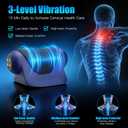 2026 Heated Neck Stretcher for Neck Pain Relief, Cervical Traction Device with 3 Customizable Modes, Red Light & Vibration, for Neck Shoulder Pain Relief Muscle Relaxation Home Office Use