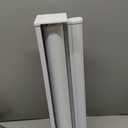 Joydeco Cordless Zebra Blinds (Pro), Dual Layer Light Control Zebra Blinds for Windows, Light-Proof Aluminum Cover, Free-Stop Roller Shades for Home & Office (White, 18" W x 48" H)