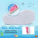 BARERUN Kids Water Shoes Girls Boys Quick Dry Aqua Socks Barefoot Non Slip Beach Swim Surf Shoes Little Kids Water Shoes Baby Size 5 Water Shoe Pink Toddler Size 6