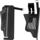 Steel Front Foot Pegs Rest Pedal Compatible with 2007-2021 Jeep Wrangler JK JKU JL JLU Unlimited 2-Door / 4-Door Exterior Door Hinge -2pcs