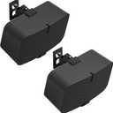 Pair of Heavy Duty Speaker Wall Mounts for Sonos 5 Mount & Sonos Play 5 Mount - Tilt & Swivel Adjustable Speaker Mounts for Sonos Play 5 Gen 2 Wall Mounting Bracket, Black