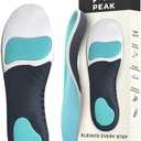 Peak Premium Comfort Shoe Insoles - Anti-Fatigue Orthotic Inserts for Men/Women - Plantar Fasciitis Relief & Arch Support - Comfortable for All-Day Use (Medium - Men's 7.5-9 / Women's 9.5-11)