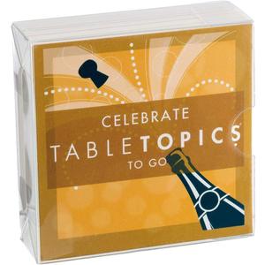 TableTopics Celebrate to Go Conversation Cards Game for Parties, Special Occasions, & Holidays with 40 Questions to Take Anywhere, Great Gift