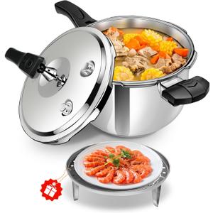 8-in-1 Stainless Steel Pressure Cooker 6 Quart with 8 Safety Features Fast & Even Cooking for Healthy Mealspressure cooker 6+ quart olla express para cocinarpressure rice cooker