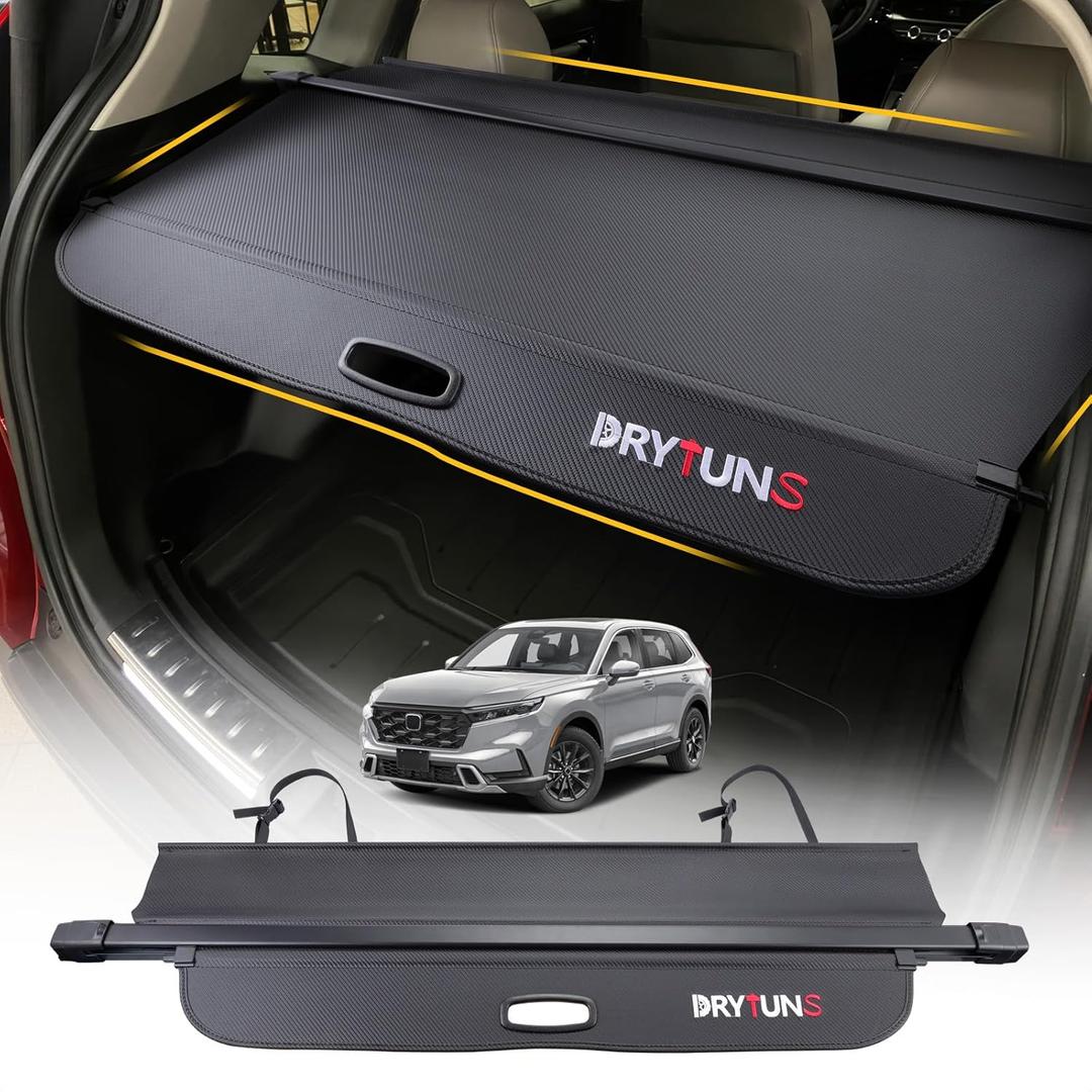 Cargo Cover for Honda CRV 2026 2025 2024 2023, Retractable Cargo Trunk Cover for Honda CRV 2023-2026, w/Extension and Straps