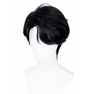 Anime Cosplay Wig Black Men's Short Hair Halloween Party Costume Wigs