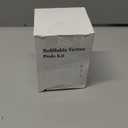 NESSUS Reusable Vertuo Pods Refill Kit, Lid Easy Remover for Vertuo Seal, 100PCS Aluminum Foil Lids for Nespresso Vertuo Pods, Tamp & Press Refillable Vertuo Capsules Holder and Brush