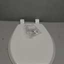 Mayfair Cassel Slow Close Toilet Seat, Easy Clean, Non Slip Premium Wood Seat, Easy Install, Made in USA, Round, White