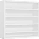Orimade 4 Tier Spice Rack Organizer for Cabinet, Freestanding Bamboo Seasoning Rack for Countertop, Cupboard, Pantry, Kitchen, 13.18 x 4.13 x 12.2 inches(Spice Jars Not Included), White