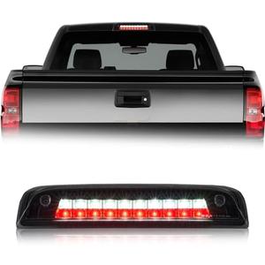 QLLUYTR Third Brake Light For 2014-2020 Chevy Silverado Accessories 1500 Gmc Sierra 1500, High Mount Rear Brake Lights Assembly For 2019 Sierra 1500 Limited, Waterproof Rear Cab Center Tail Lights