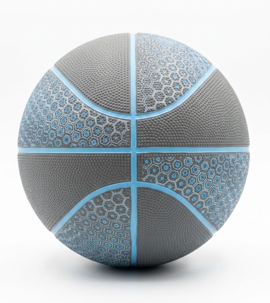 Basketball - Durable Rubber Cover with Deep Channels for Better Control, Anti-Burst Butyl Bladder, Size 5